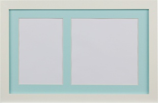 GEDEON rám dřevo  BABY C107   1x 10x15, modrý  (+otisková hmota)