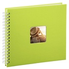 album klasické spirálové FINE ART zelené (kiwi), 28x24cm, 50 stran, bílé listy_obr2
