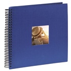 album klasické spirálové FINE ART modré, 36x32cm, 50 stran, černé listy_obr2