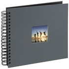 album klasické spirálové FINE ART šedé, 28x24cm, 50 stran, černé listy_obr3