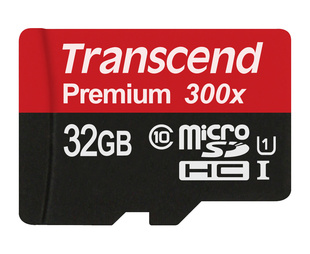 TRANSCEND 32 GB Micro SDHC karta Premuim 400x, UHS-I (Class 10) + adaptér