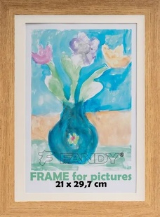 FANDY rám dřevo PAINT 3  21x29,7 cm, hnědý