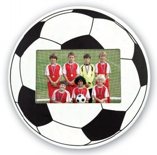 ZEP rám dřevo FOTBALOVÝ MÍČ  10x15,  černo-bílý