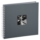 HAMA album klasické spirálové FINE ART šedé, 28x24cm, 50 stran, bílé listy