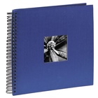 HAMA album klasické spirálové FINE ART modré, 36x32cm, 50 stran, černé listy