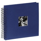 HAMA album klasické spirálové FINE ART modré, 28x24cm, 50 stran, černé listy