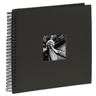 HAMA album klasické spirálové FINE ART černé, 36x32cm, 50 stran, černé listy