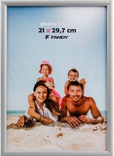 FANDY rám plast NOTTE  21x29,7 cm stříbrný
