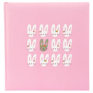 GOLDBUCH album klasické dětské CUTE BUNNIES růžové, 30x31cm, 60 stran