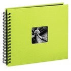 HAMA album klasické spirálové FINE ART zelené (kiwi), 28x24cm, 50 stran, černé listy