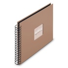 HAMA album klasické spirálové FINE ART hnědé (Mousse), 28x24 cm, 50 stran, černé listy