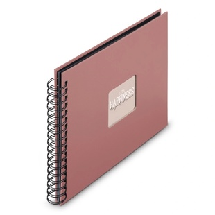 HAMA album klasické spirálové FINE ART zemité (Terra), 28x24 cm, 50 stran, černé listy