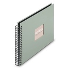 HAMA album klasické spirálové FINE ART šalvějové (Sage), 28x24 cm, 50 stran, černé listy