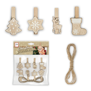 ZEP KIT WOOD CLIPS BROWN