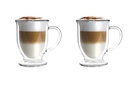 VIALLI DESIGN Sada 2ks dvoustěnných skleněných latte hrnků AMO 6421, 250 ml (80x115 mm)