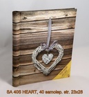 POLDOM album samolep HEART  23x28cm 40s