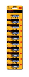 KODAK MAX K3A 1  (závěsný proužek s 10 odtrhávacími bateriemi)
