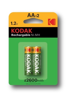 KODAK aku KAA RDC-2  LR6 2600 mAh dobíjecí    2x/bl