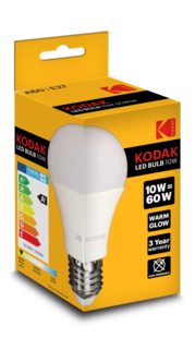 KODAK Žárovka LED Globe A60 E27 10W/68W 960lm, teplá bílá, nestmívatelná