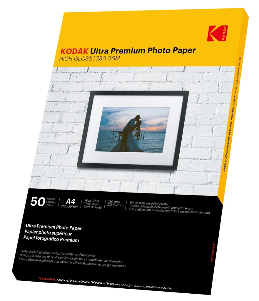 KODAK Ultra Premium Photo Paper RC Gloss 280gsm A4, 50 sheets