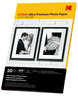 KODAK Ultra Premium Photo Paper - RC Satin 280gsm  10x15, 20 sheets