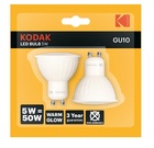 KODAK Žárovka LED Spot GU10 5W/45W 400lm, teplá bílá, nestmívatelná, 2x blistr