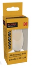 KODAK Žárovka LED Filament Opal C37 E14 4W/40W 420lm, teplá bílá, nestmívatelná