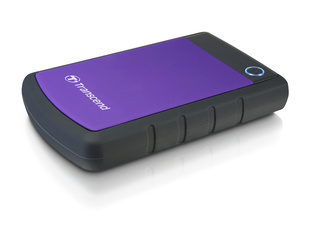 TRANSCEND StoreJet 25H3P 2TB, externí HDD 2,5&quot;, USB 3.0, fialový