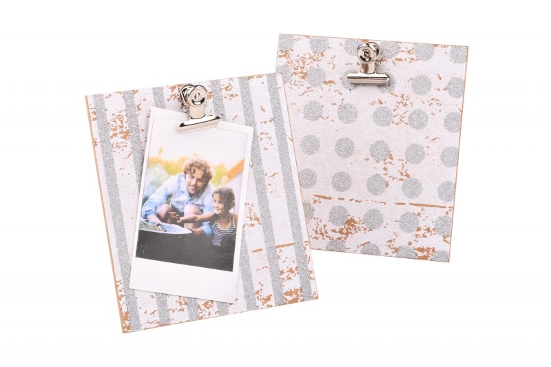 FUJI Instax Mini Clip Photo Frame Silver, MDF rámeček s klipem