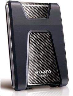 ADATA HD650 černý 2 TB, externí HDD 2,5&quot;, USB 3.2, pogumovaný, nárazu odolný
