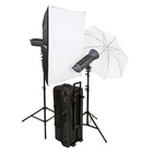 HELIOS Helios LED 150s Performance Kit (2x LED lampa, 2x stativ LS12, 1x softbox 80x100cm, 1x deštník 100cm, transportní taška)