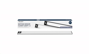 YEELIGHT Closet Light A40 stříbrné, LED světlo s detekcí pohybu, 2700 K, akumulátorové, nabíjení přes USB-C, délka 40 cm