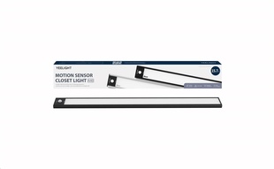 YEELIGHT Closet Light A40 černé, LED světlo s detekcí pohybu, 2700 K, akumulátorové, nabíjení přes USB-C, délka 40 cm