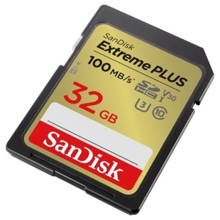 SANDISK 32 GB SDHC karta Extreme PLUS, 100MB/s / 60MB/s, UHS-I U3 V30 (Class 10)
