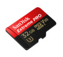 SANDISK 32 GB microSDHC Extreme Pro, 100MB/s, A1 UHS-I V30 (Class 10) + adaptér