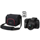 PANASONIC Lumix DMC-G70 černý + AF Lumix G Vario 14 - 42mm / 3.5 – 5.6 ASPH OIS + brašna DMW-PGH68 + 16 GB SDHC karta