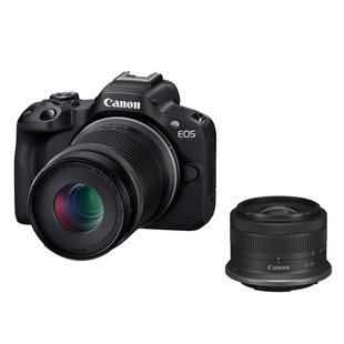 CANON EOS R50 černý + RF-S 18 - 45mm / 4.5 - 6.3 IS STM + RF-S 55 - 210mm / 5.0 - 7.1 IS STM