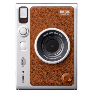 FUJI Instax Mini EVO hnědý (Brown) - hybridní digitální instantní fotoaparát (Typ USB-C)