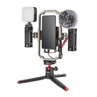SMALLRIG Professional Phone Video Rig Kit [3384B], univerzální sada pro natáčení smartphonem (klec, madla, mikrofon, LED světlo, stativ)