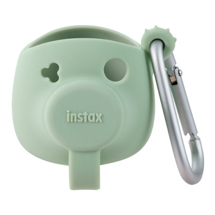 FUJI Instax PAL Silicone Case Pistachio Green, silikonové pouzdro s karabinou, zelené