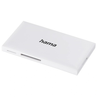 HAMA multi čtečka karet SD/micro SD/CF/MS, USB 3.0, bílá