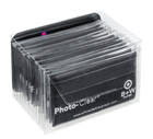 B+W Photo Clear Box Black, mikroutěrka na optiku černá, 20x18 cm (s pouzdrem), 12 ks/bal