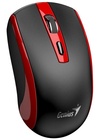 GENIUS ECO-8150 Copilot Wireless Rechargeable Mouse, optická bezdrátová dobíjecí myš, černo-červená