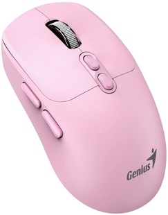 GENIUS NX-8080S BT Wireless Copilot Bluetooth Silent Mouse, optická bezdrátová myš, růžová