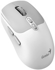 GENIUS NX-8080S BT Wireless Copilot Bluetooth Silent Mouse, optická bezdrátová myš, bílo-šedá