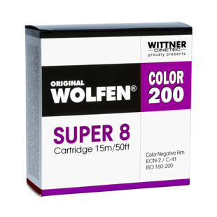 WOLFEN WOLFEN Color 200 Super 8 (ISO 160-200), Cartridge 15m