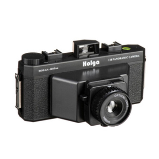 HOLGA Holga 120Pan Panoramic Camera, 90mm / 8.0, analogový fotoaparát na 120 svitkový film, černý