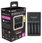 PANASONIC BQCC55 SmartPlus Charger 4-kanálová síťová nabíječka pro 1-4 ks AA/AAA Ni-MH, vč. 4x aku Eneloop Pro Ni-MH AA/HR6 2500mAh