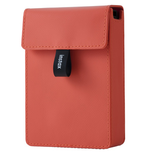 FUJI Instax Mini Link+ Case Orange, kožené pouzdro oranžové