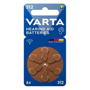 VARTA Hearing Aid 312, 6ks/bl